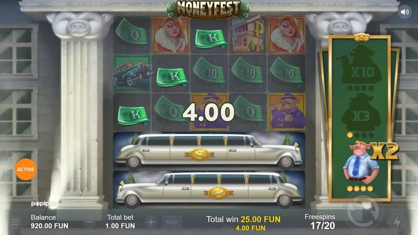 Moneyfest slot screen 6