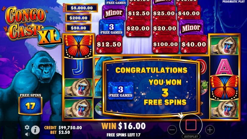 Congo Cash XL slot screen 4