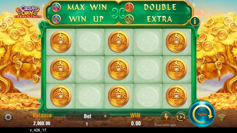 Cash Coin slot screen 2
