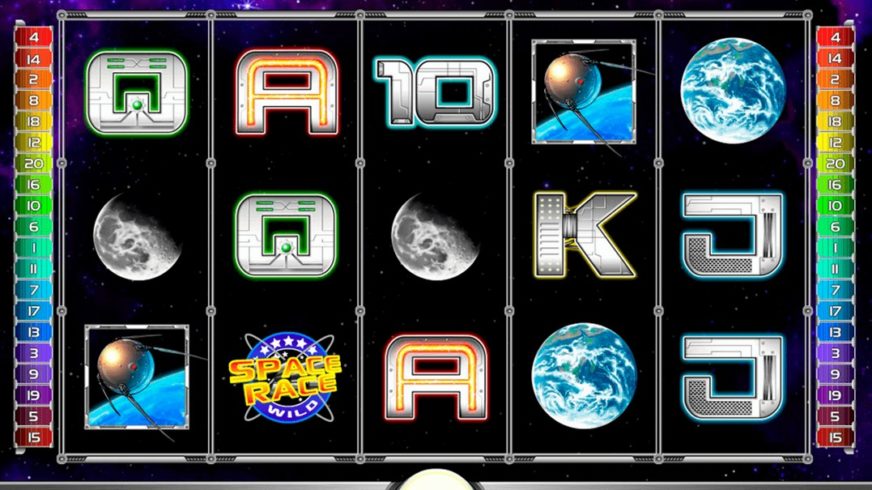 Space Race slot screen 1