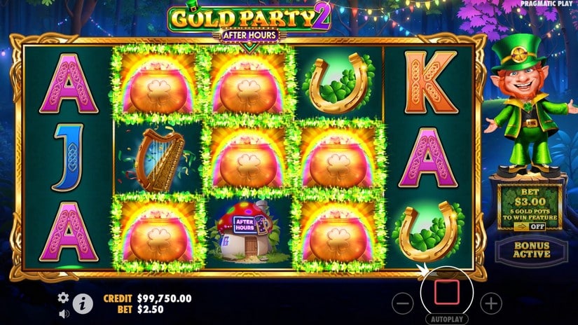 Gold Party 2 After Hours slot screen 2