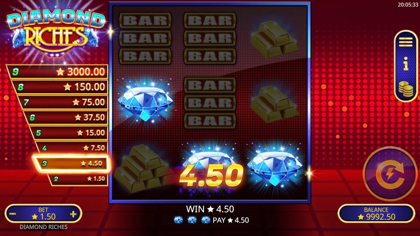 Diamond Riches slot screen 4