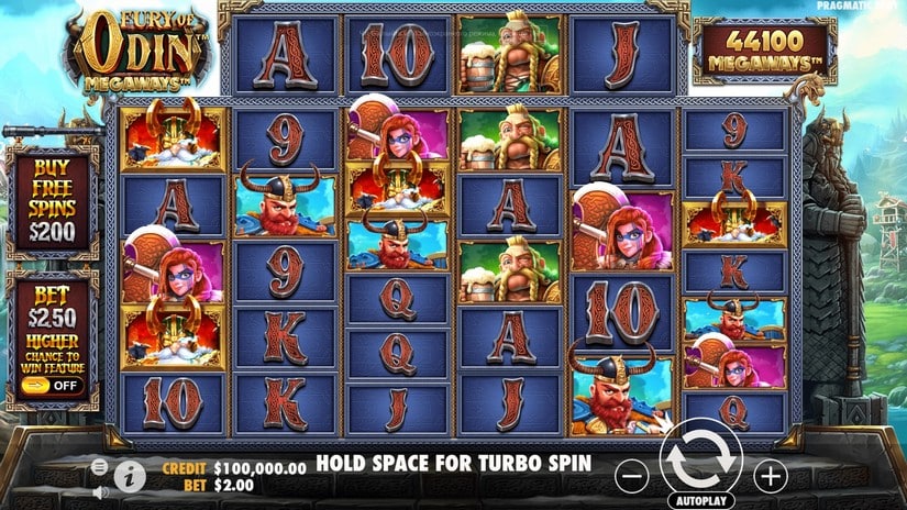 Fury of Odin Megaways slot screen 1