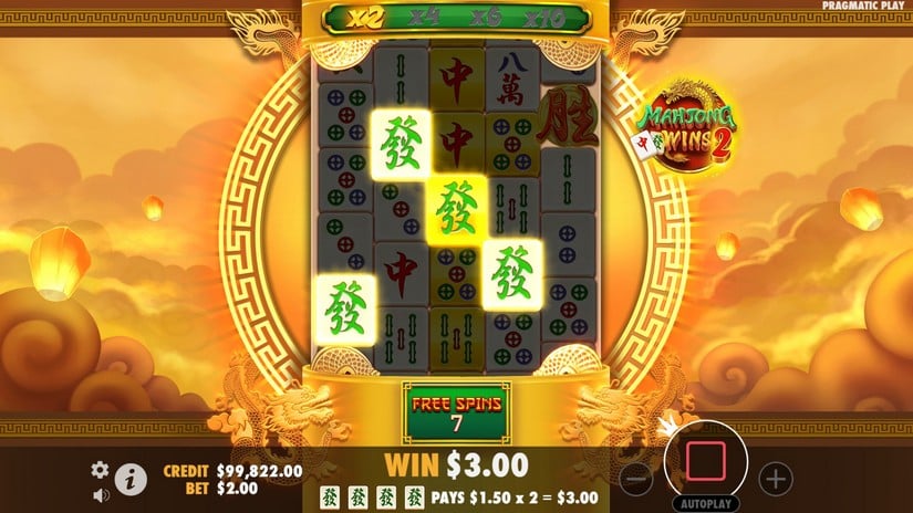 Mahjong Wins 2 slot screen 4
