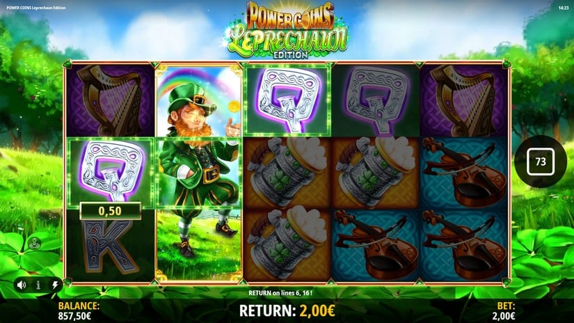 Power Coins Leprechaun Edition slot screen 2
