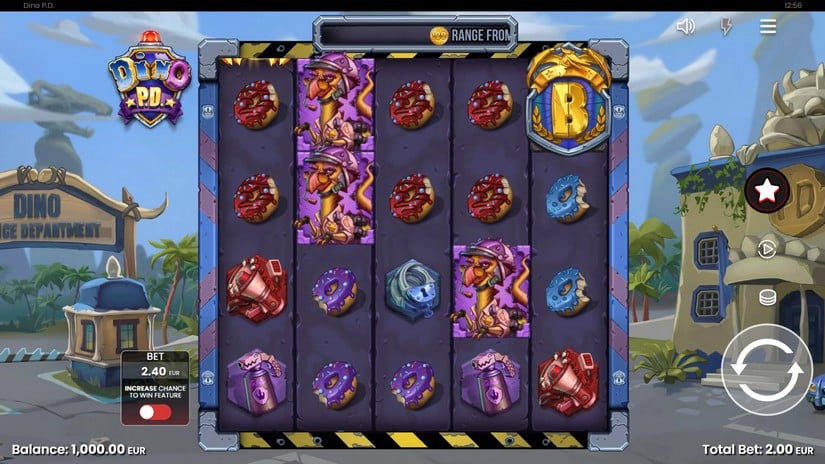 Dino P.D slot screen 1