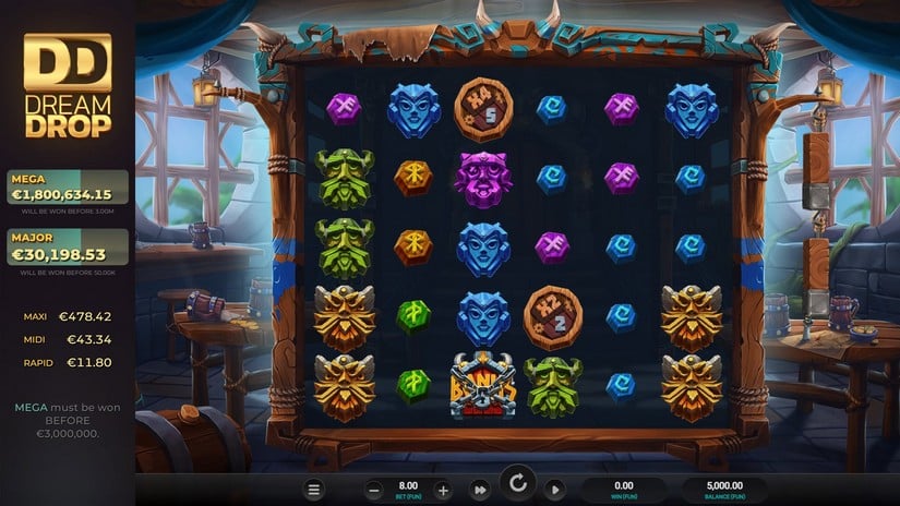 Volatile Vikings 2 Dream Drop slot screen 1