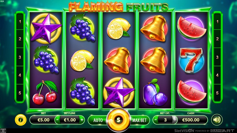Flaming Fruits slot screen 1