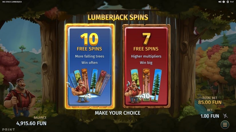 Big Stack Lumberjack slot screen 3