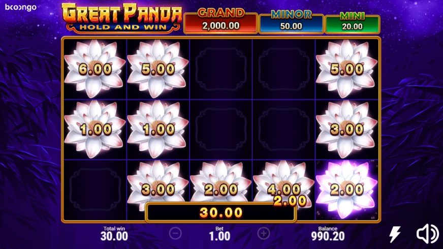 Great Panda slot screen 3