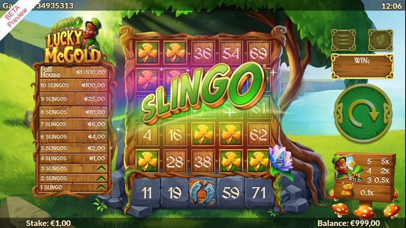 Slingo Lucky McGold slot screen 4