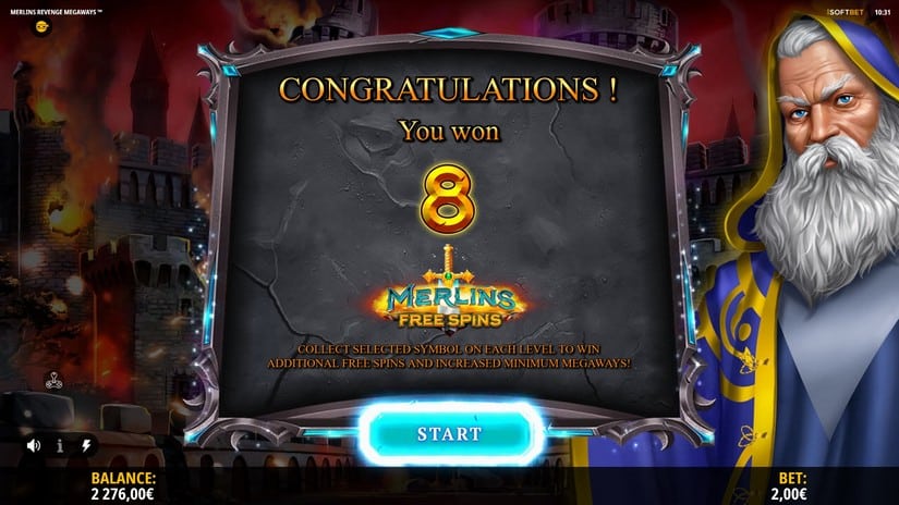 Merlin’s Revenge Megaways slot screen 6