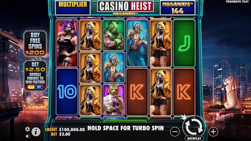 Casino Heist Megaways slot screen 1