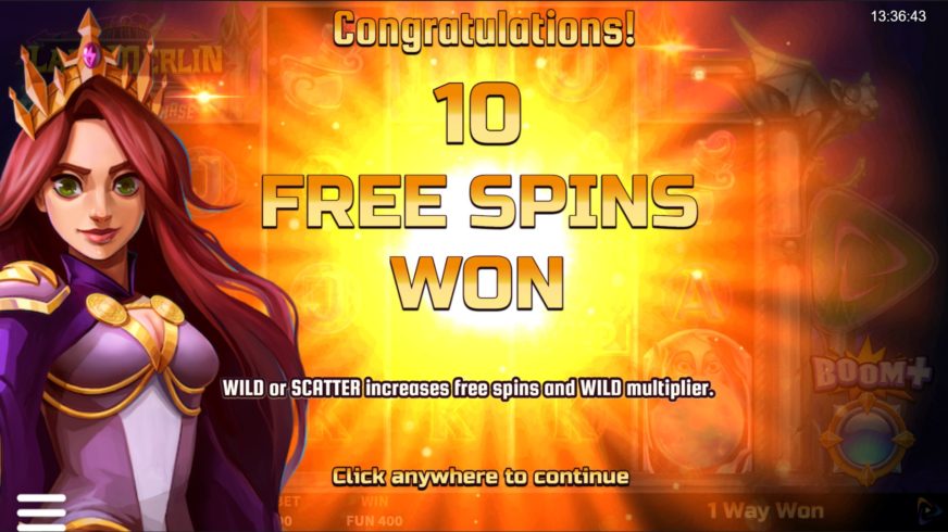 Lady Merlin Lightning Chase slot screen 4