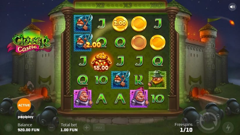 Clover Castle slot screen 4