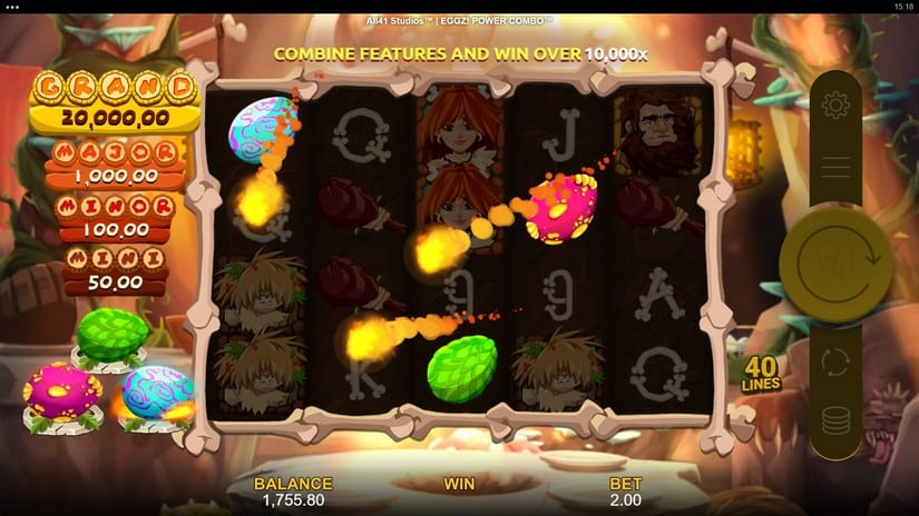 Eggz! POWER COMBO slot screen 4