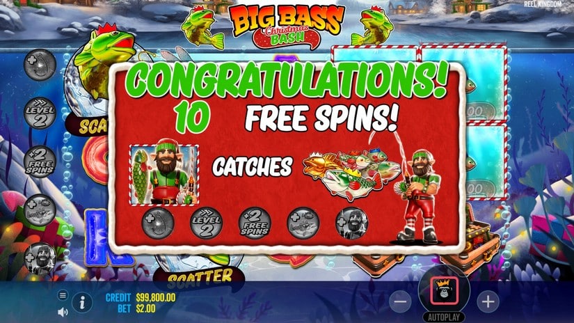 Big Bass Christmas Bash slot screen 3