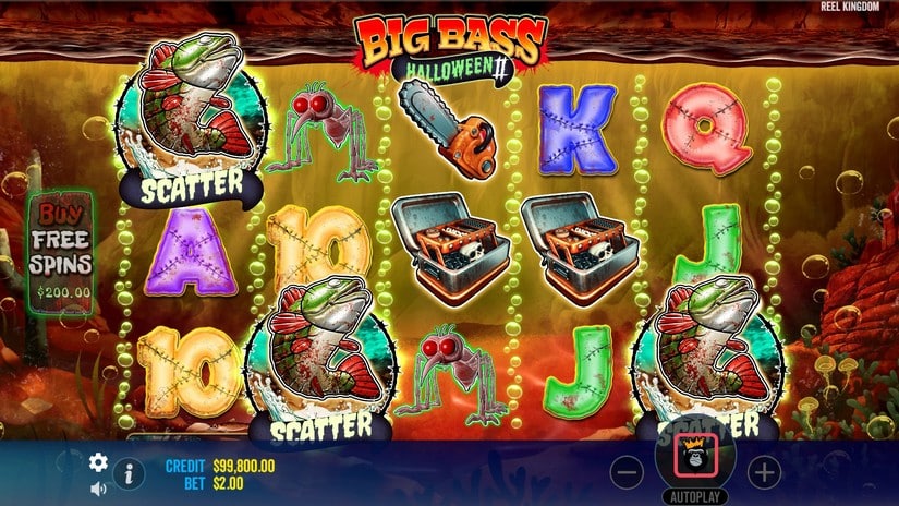 Big Bass Halloween 2 slot screen 2