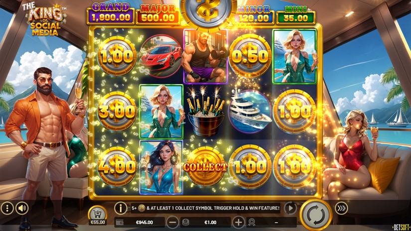 The King of Social Media slot screen 2
