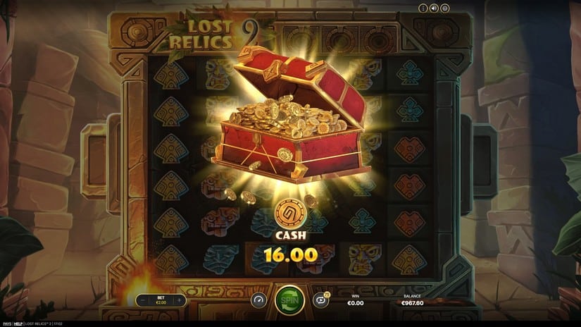 Lost Relics 2 slot screen 3