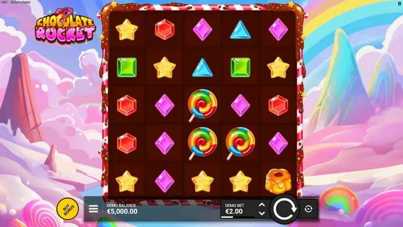 Chocolate Rocket slot screen 1