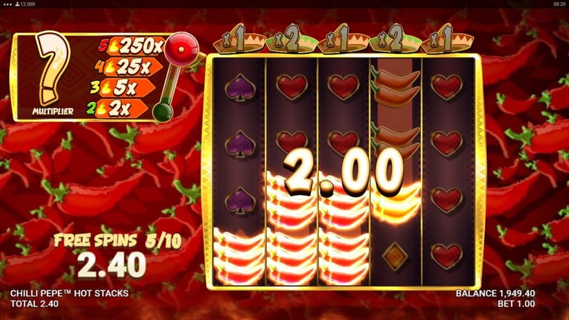 Chilli Pepe Hot Stacks slot screen 5