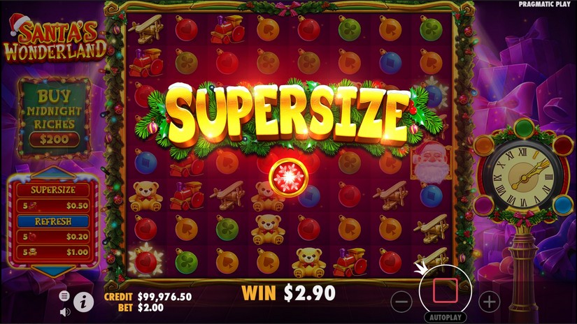 Santa’s Wonderland slot screen 4