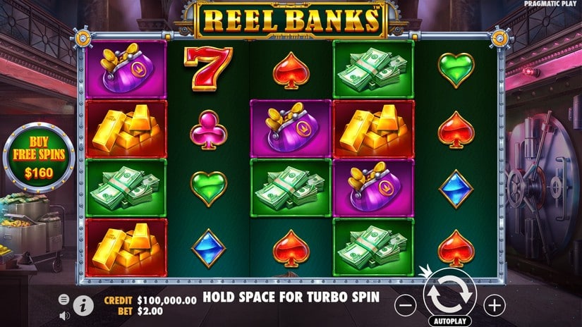Reel Banks slot screen 1