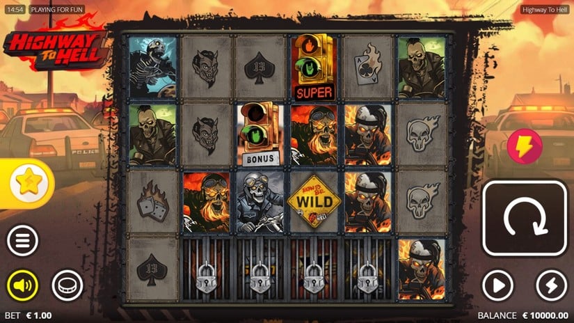 Highway to Hell slot screen 1
