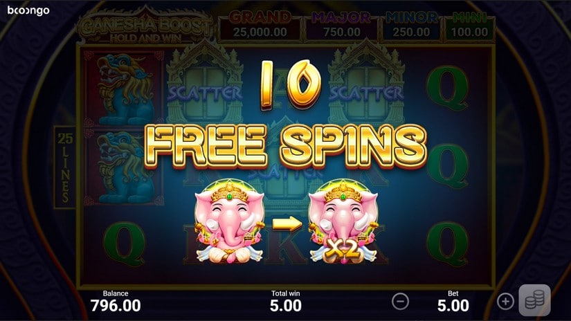 Ganesha Boost Hold and Win slot screen 4