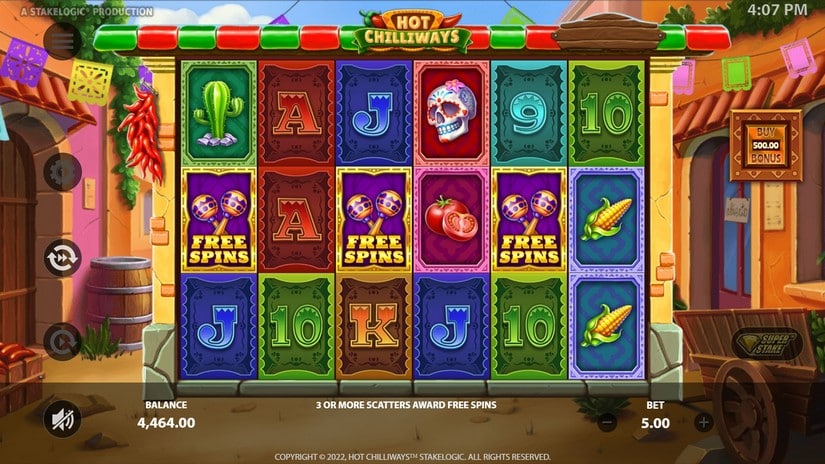 Hot Chilliways slot screen 3