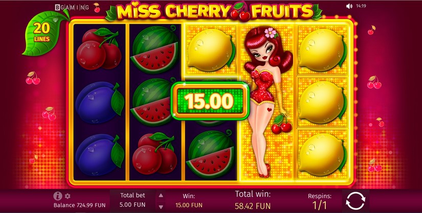 Miss Cherry Fruits slot screen 5