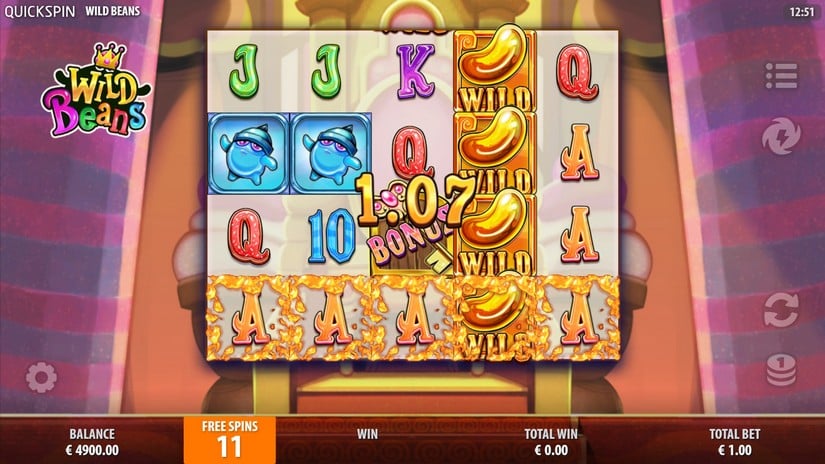 Wild Beans slot screen 1