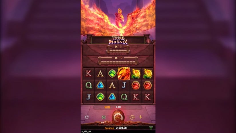 Trial of Phoenix slot screen 1