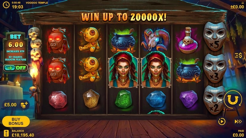 Voodoo Temple slot screen 1