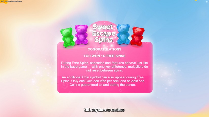 Miss Candy’s Sweet Escape slot screen 3