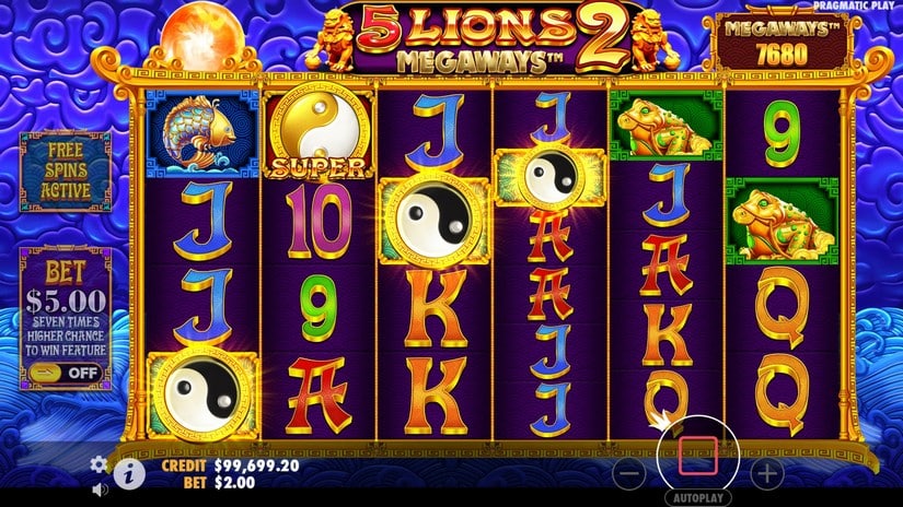 5 Lions Megaways 2 slot screen 3