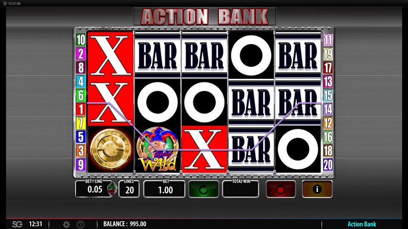 Action Bank slot screen 2