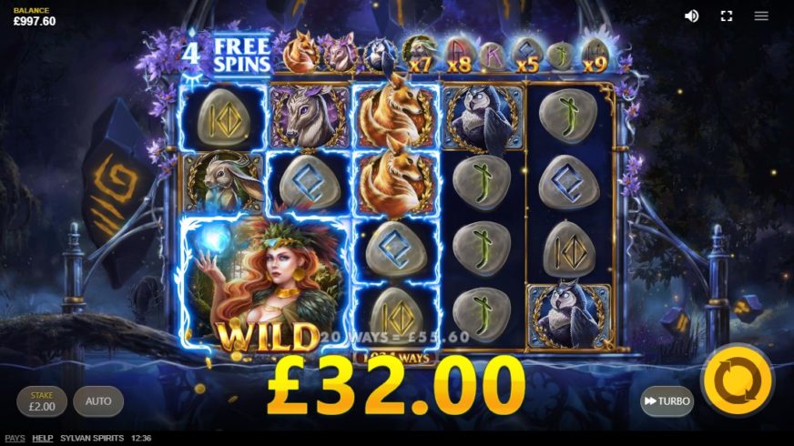 Sylvan Spirits slot screen 5