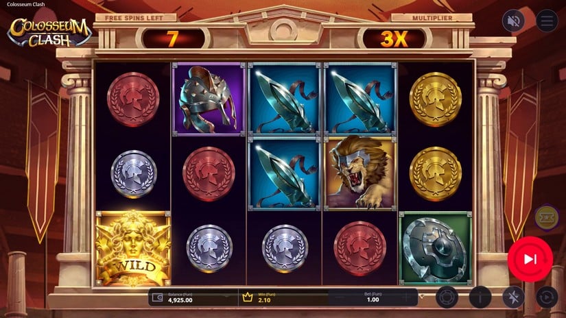Colosseum Clash slot screen 5
