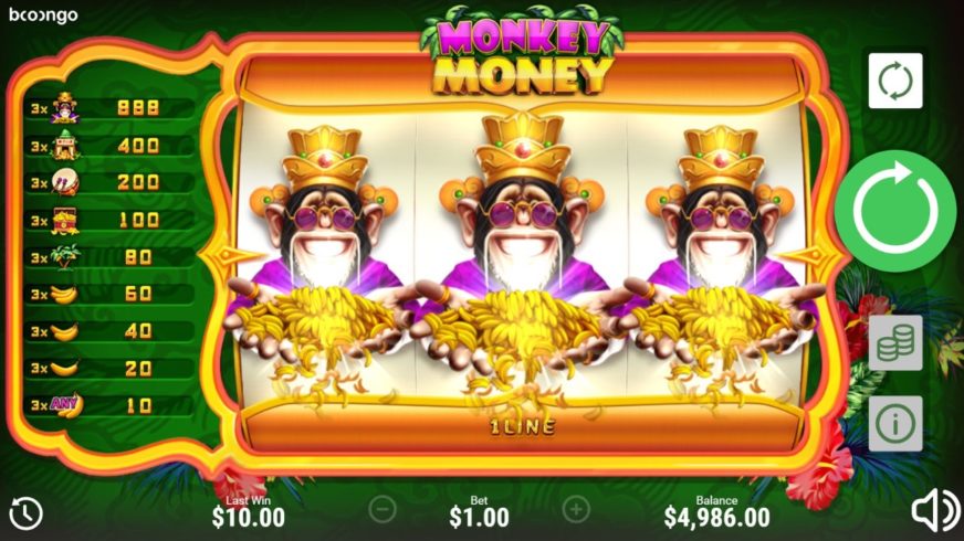 Monkey Money slot screen 2