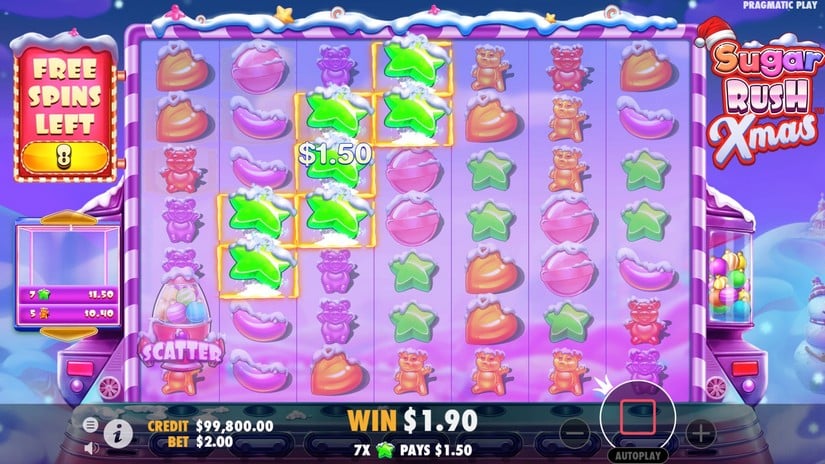Sugar Rush Xmas slot screen 4