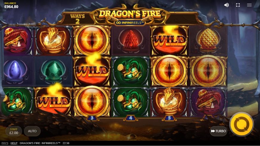 Dragon’s Fire: Infinireels slot screen 1