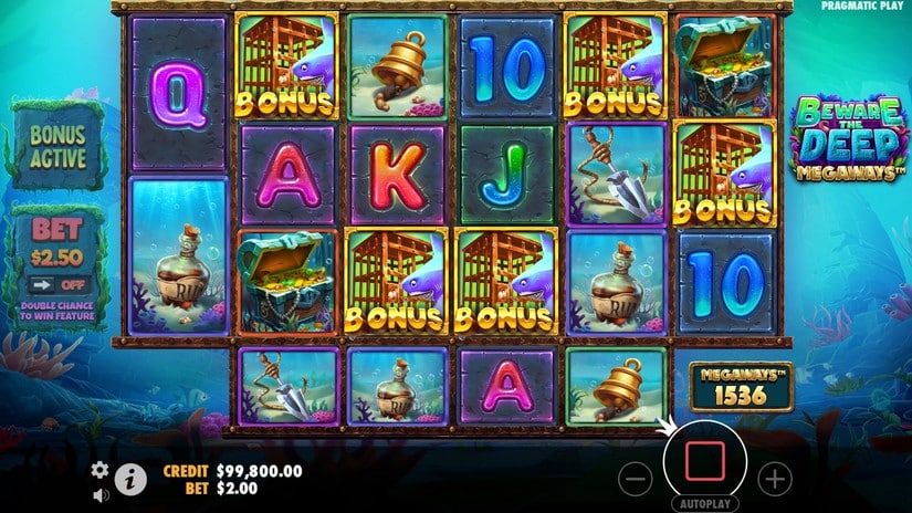 Beware The Deep Megaways slot screen 2