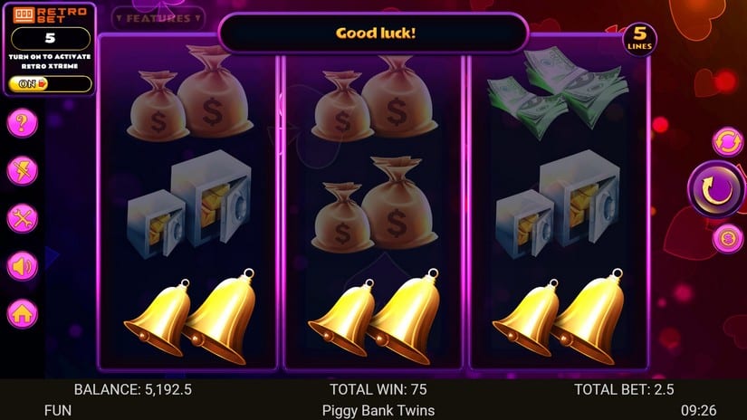 Piggy Bank Twins slot screen 2