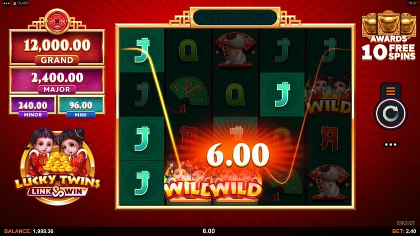 Lucky Twins Link and Win slot screen 1