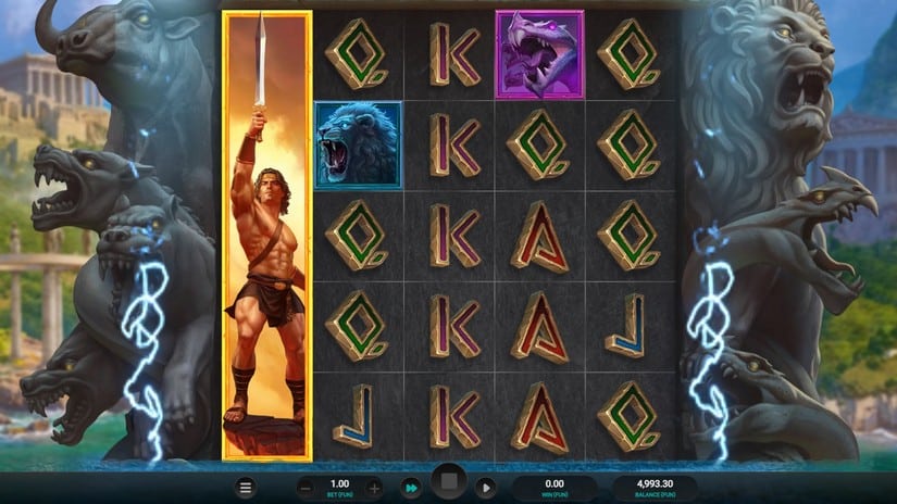 Hercules Unleashed Dream Drop slot screen 3