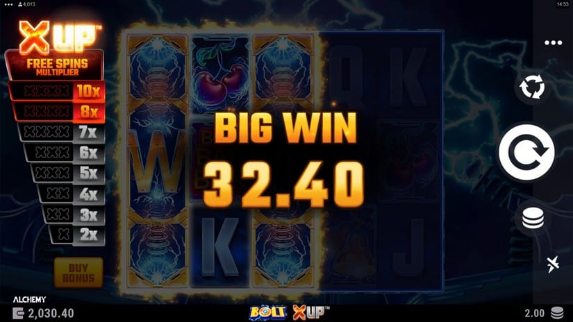 Bolt X UP slot screen 3