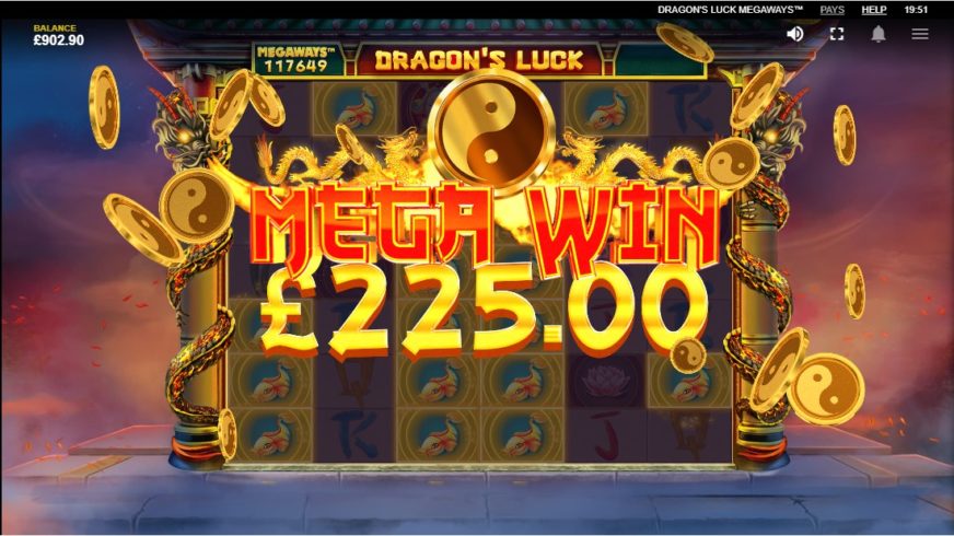 Dragon’s Luck Megaways slot screen 4