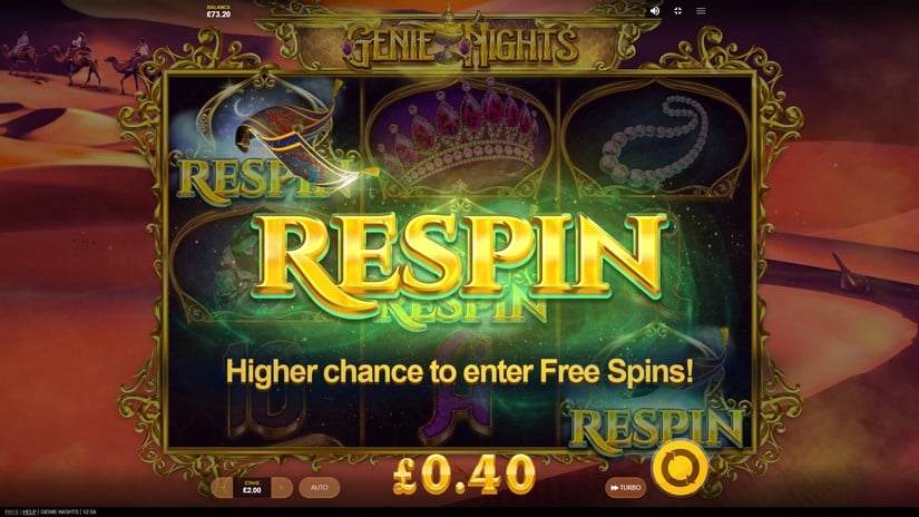 Genie Nights slot screen 3